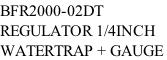BFR2000-02DT REGULATOR 1/4INCH  WATERTRAP + GAUGE