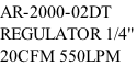 AR-2000-02DT REGULATOR 1/4"  20CFM 550LPM